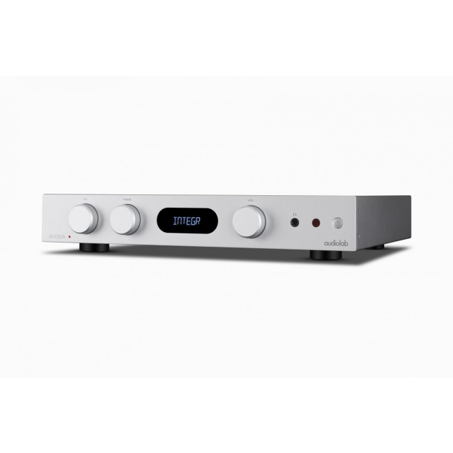 Audiolab 6000A mkII srebrny – kolejne ujęcie wzmacniacza zintegrowanego