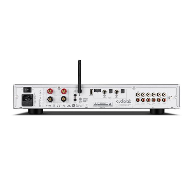 Audiolab 6000A mkII srebrny – tylny panel wzmacniacza zintegrowanego