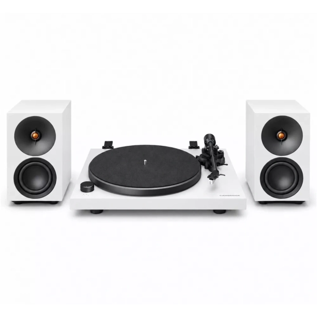 Cambridge Audio L/R S + gramofon Spira Biały