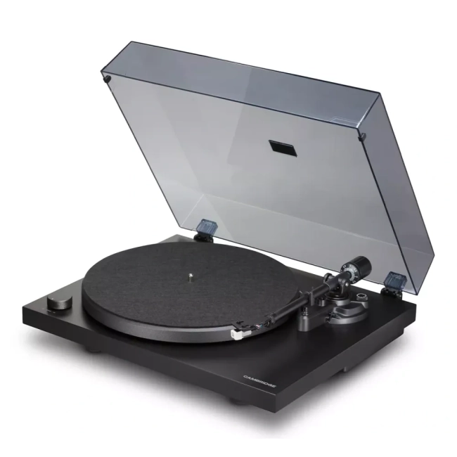 Cambridge Audio L/R S + gramofon Spira Czarny – system stereo w czarnym kolorze