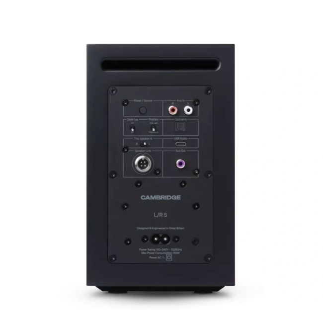 Cambridge Audio L/R S + gramofon Spira Czarny – kolumny aktywne i gramofon