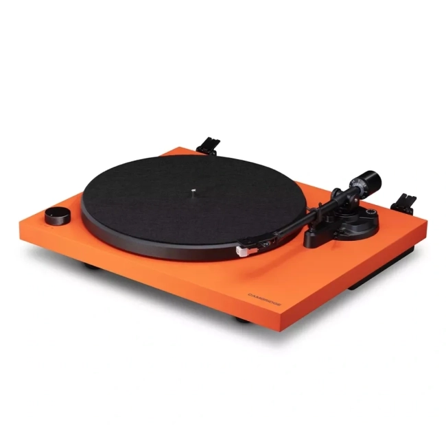 Cambridge Audio L/R S + gramofon Spira Pomarańczowy – komplet audio z Bluetooth