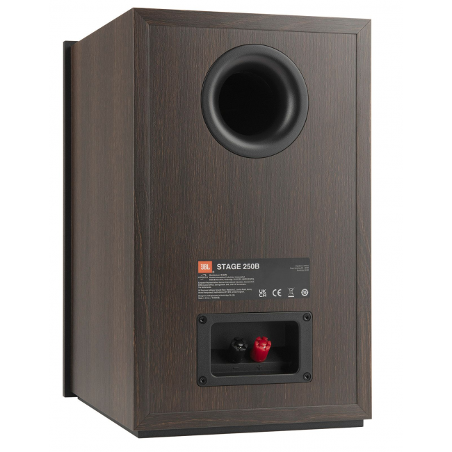 JBL Stage 2 250B espresso - kolumny podstawkowe – jBL Stage 2 250B espresso – tył kolumny z portem