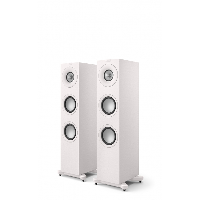 Kef Q7 Meta biały satyna - kolumny podłogowe