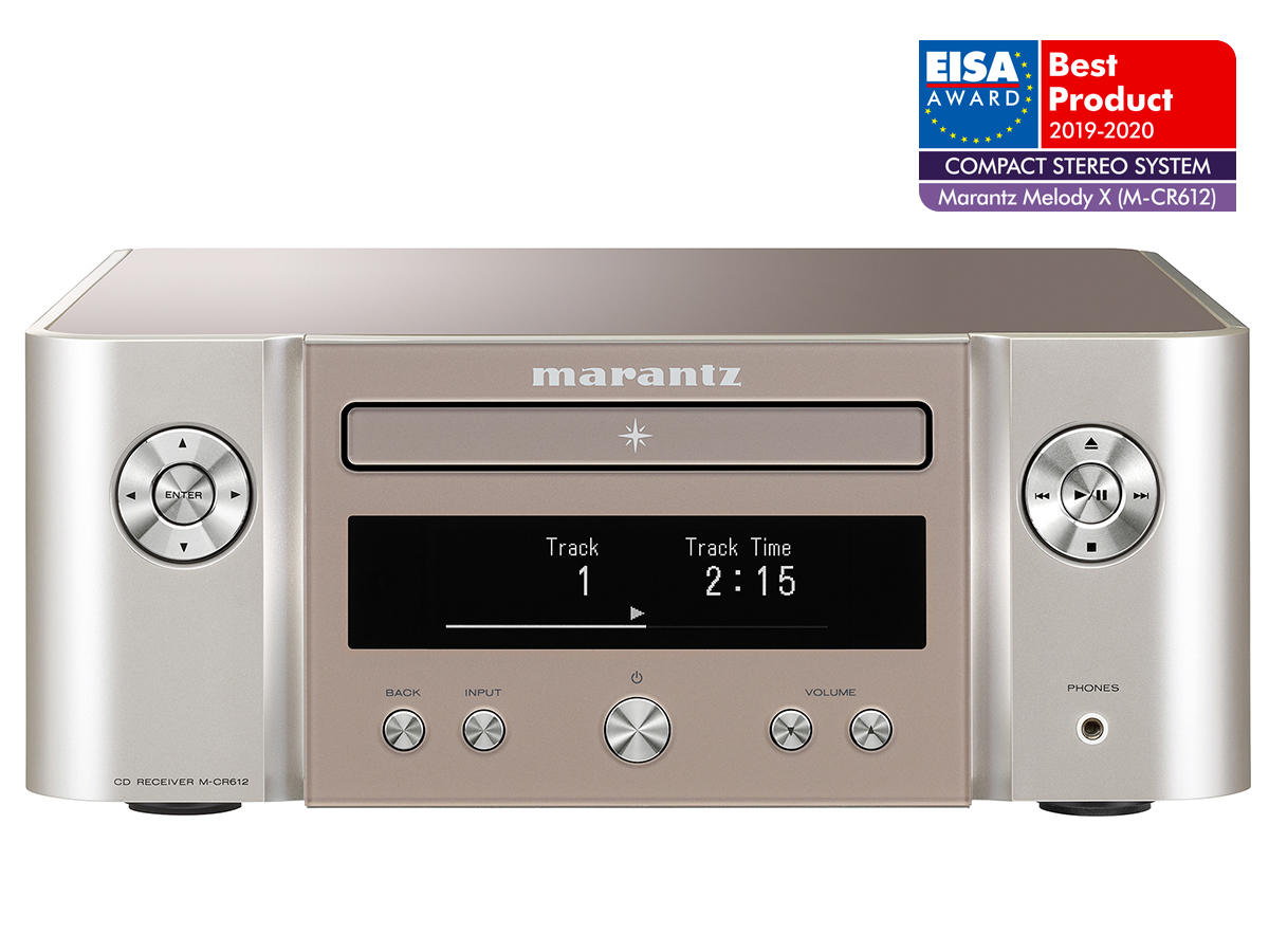 Marantz Melody X MCR612 srebrny - amplituner stereo CD – marantz Melody X MCR612 srebrny – widok przedni