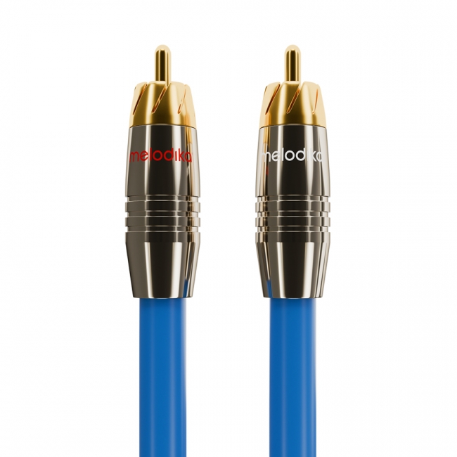 Melodika SB2R25 Sky Blue kabel 2xRCA - 2xRCA 2,5m
