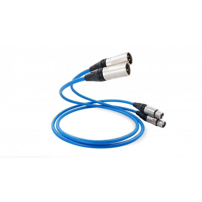 Melodika SB2X25 Sky Blue kabel 2x XLR - 2x XLR 2,5m