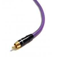 Melodika MDCX05 Purple kabel coaxial RCA-RCA 0,5m Melodika MDCX05 Purple kabel coaxial RCA-RCA 0,5m