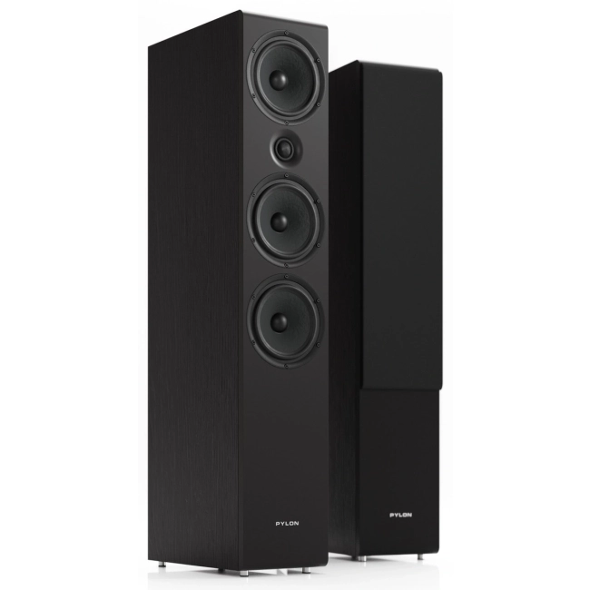 Pylon Audio Opal 30 mkII - Okleina-PCV | Czarny – pylon Audio Opal 30 mkII – Okleina-PCV | Czarny – zbliżenie na górne przetworniki