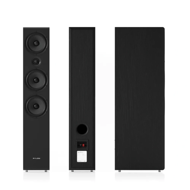 Pylon Audio Opal 30 mkII - Okleina-PCV | Czarny – obudowa w wykończeniu czarny jesion