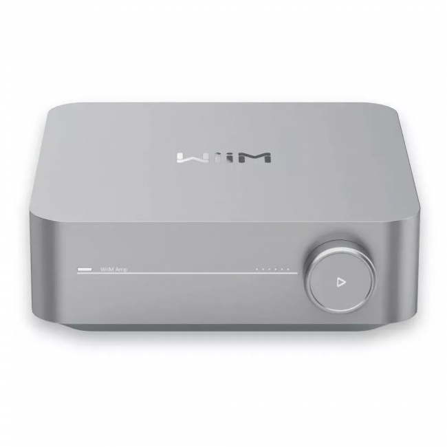 Wzmacniacz zintegrowany WiiM AMP (srebrny) z AirPlay2, Chromecast, Bluetooth