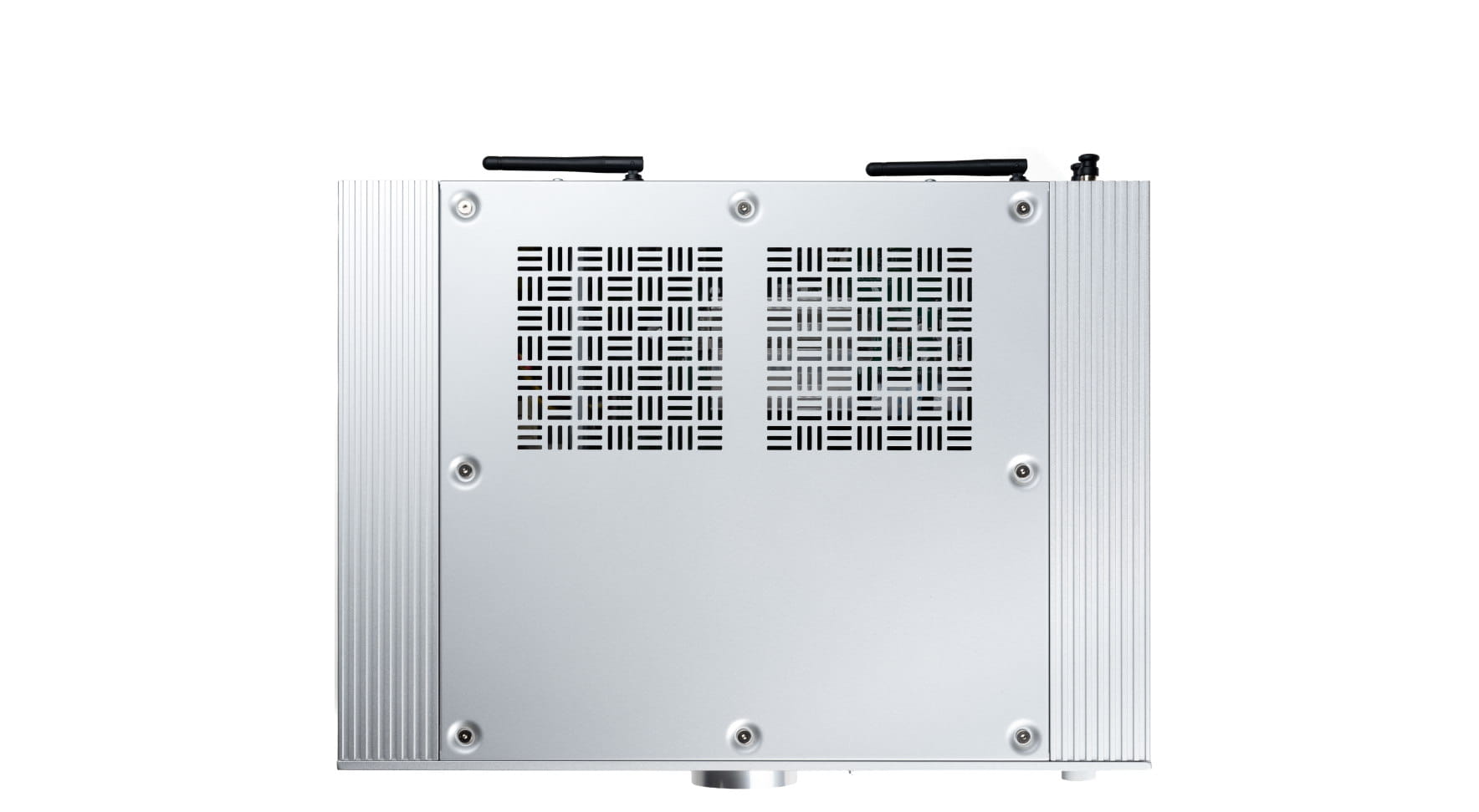 Onkyo Icon P-80 srebrny przedwzmacniacz pokazany z góry