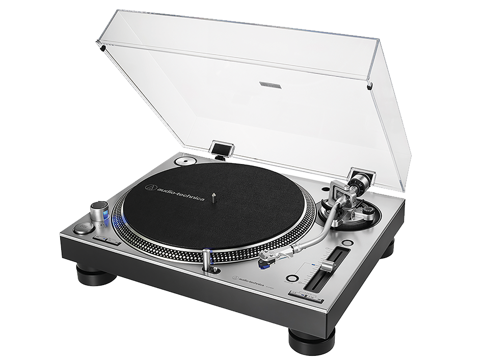 AUDIO-TECHNICA AT-LP140XP SILVER - gramofon – aUDIO-TECHNICA AT-LP140XP SILVER – gramofon z otwartą