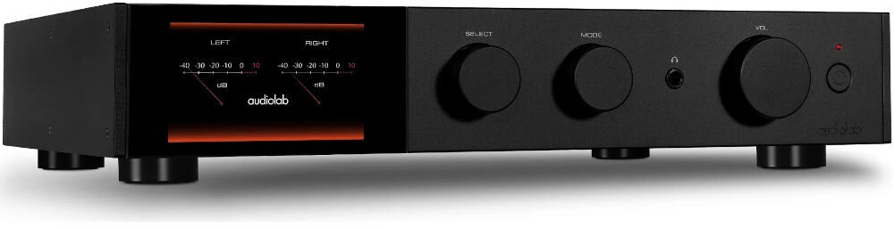 Audiolab 9000A Czarny – ujęcie produktu w czarnym wykończeniu