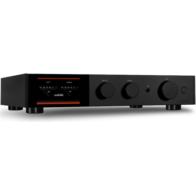 Audiolab 9000A Czarny – ujęcie produktu w czarnym wykończeniu