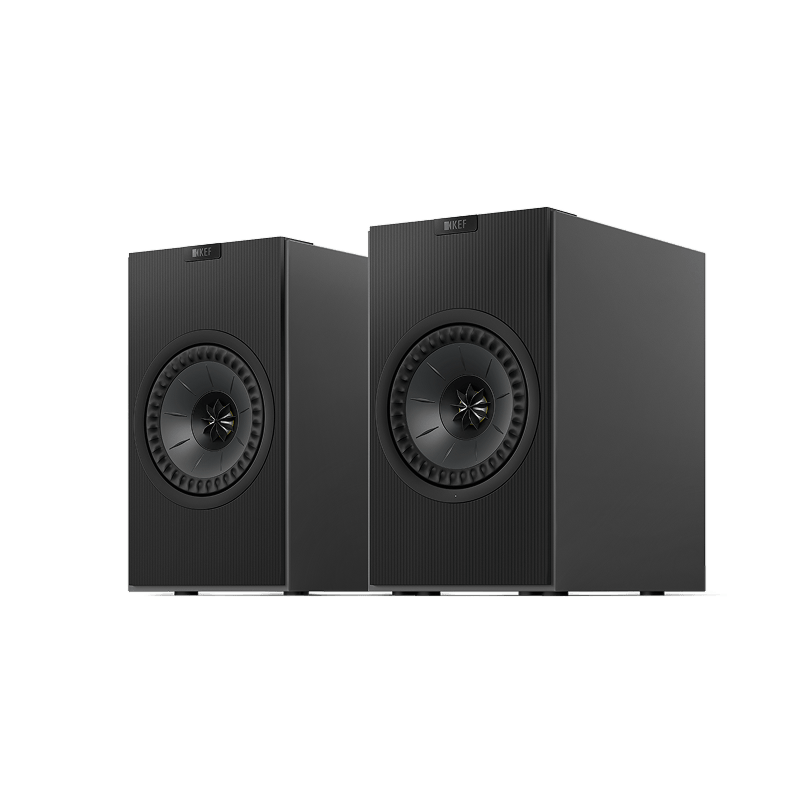 KEF CODA W Dark Titanium - kolumny aktywne – kEF CODA W Dark Titanium – para kolumn aktywnych, widok z
