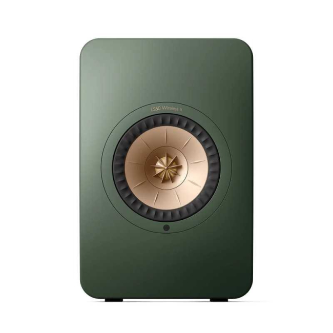 Kef LS50 Wireless II moss green - kolumny aktywne – ujęcie z galerii produktu